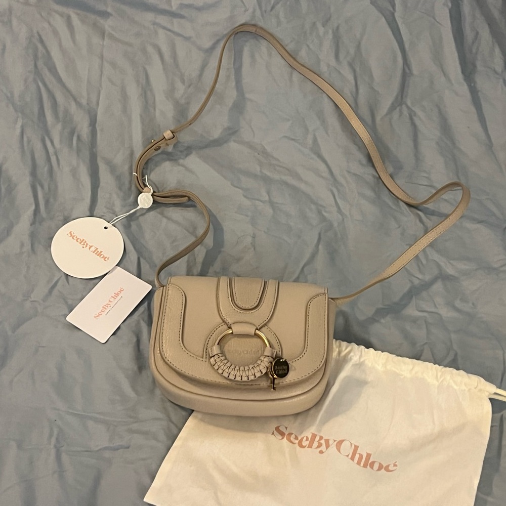 See by Chloe Mini Hana Bag NWT Color-  Cement beige 100% Authentic